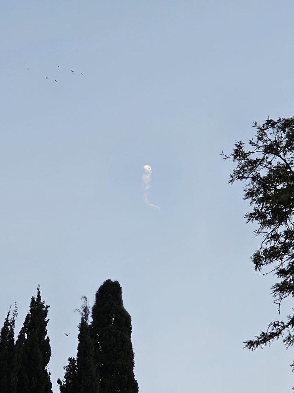 יירוטים מעל קיבוץ העוגן בעמק חפר