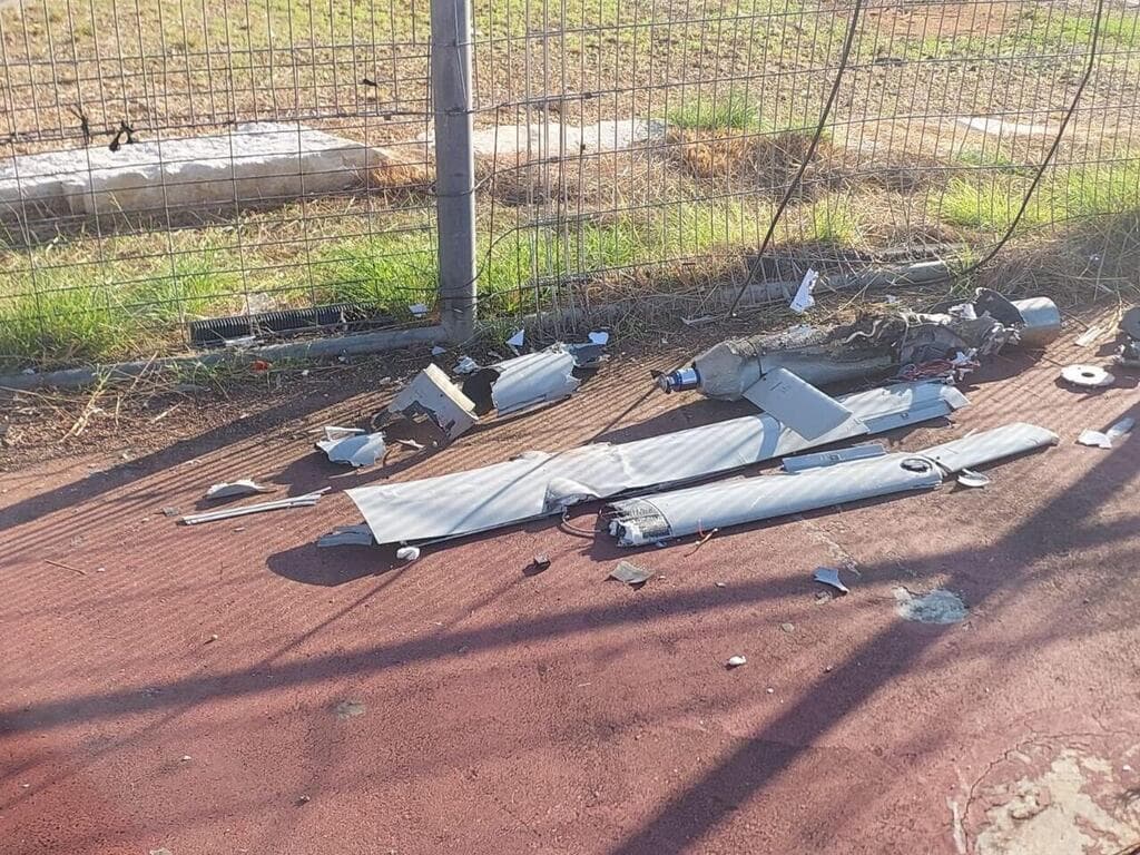 כטב"ם שיורט סמוך לגשר הזיו בנהריה