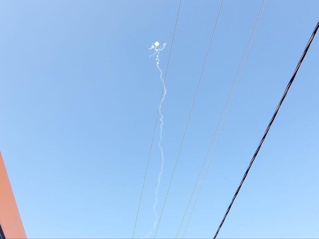 יירוטים בשמי צפת יירוט מטח רקטות אל צפת מלבנון