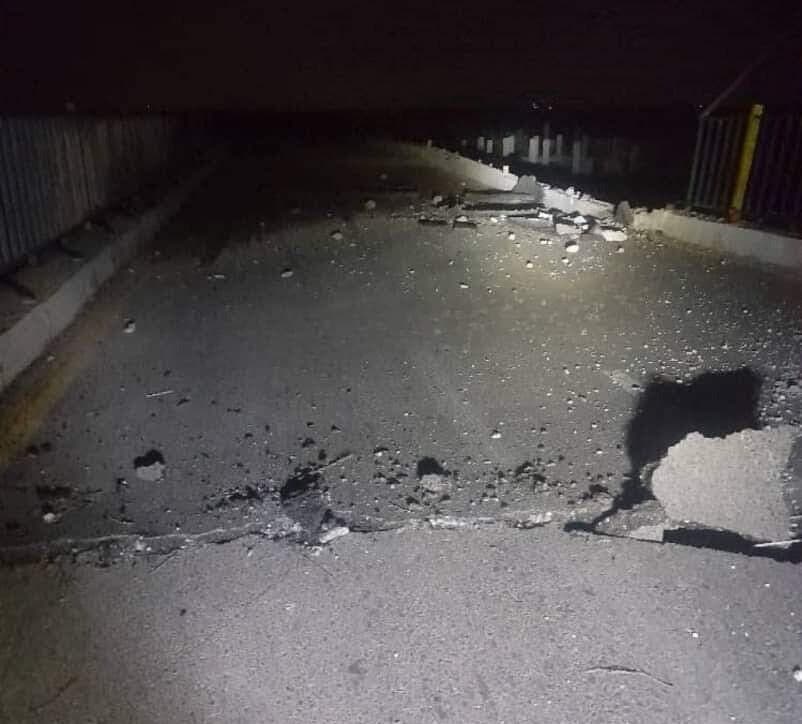 כביש במעבר גבול בין סוריה ללבנון משרד ההגנה הסורי פרסם כי ישראל תקפ אווירית גשרים בנהר האורונטס ובכבישים בגבול סוריה - לבנון באזור אל-קוסייר