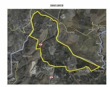 הצו שהוכרז (צילום: דובר צה"ל) צו שטח צבאי סגור במרחבים מטולה וכפר יובל