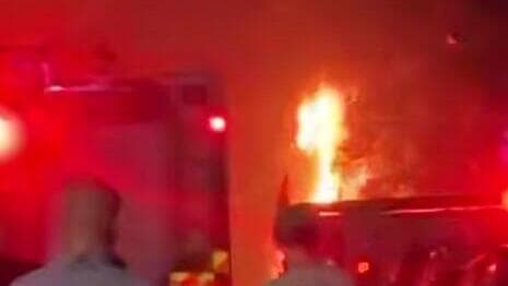 צילום: תיעוד מבצעי מד"א פגיעה ישירה בחיפה