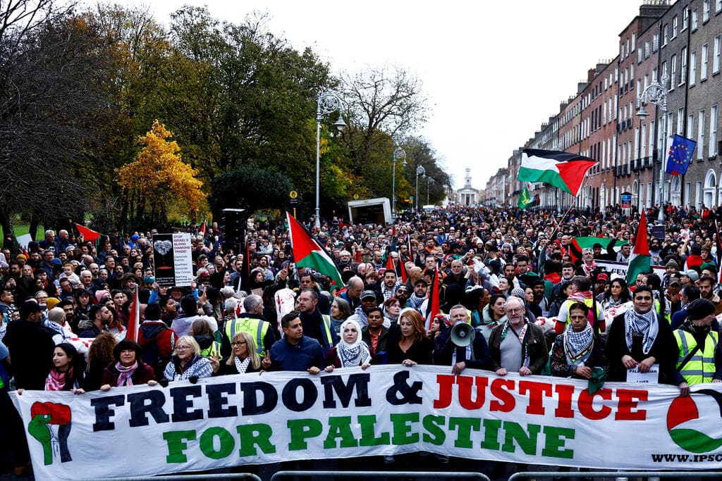 הפגנות תמיכה בפלסטינים בדבלין, אירלנד