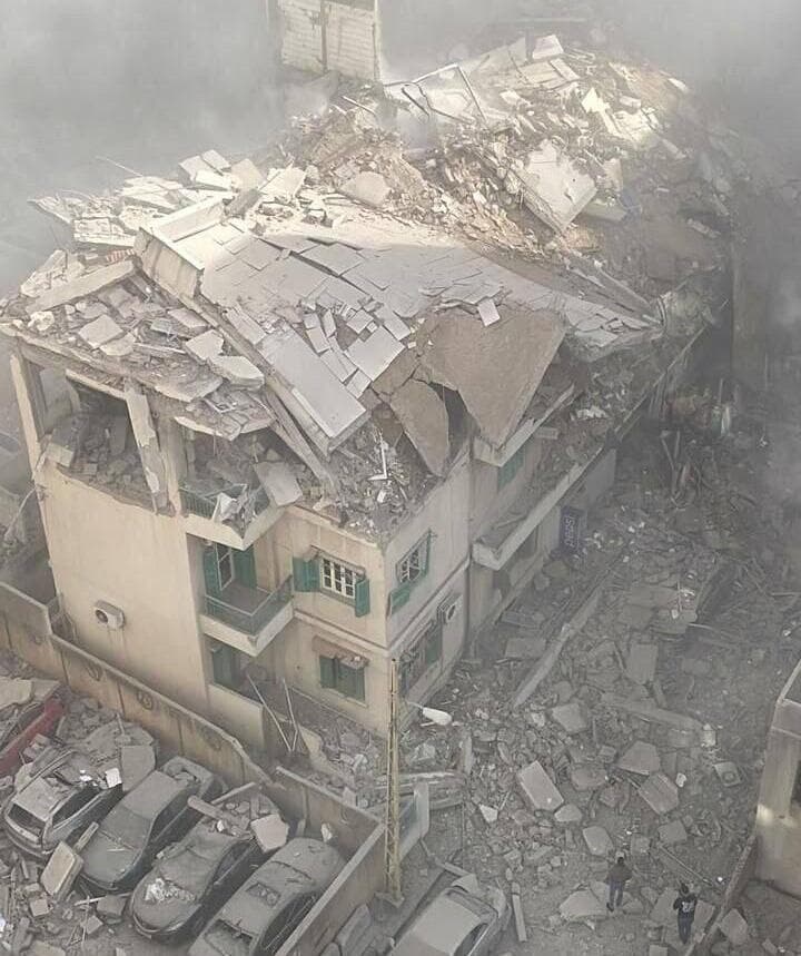 תקיפת מבנה באזור ראס א-נבע בביירות