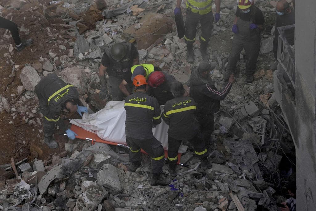 צילום: AP /Hussein Malla תקיפות בביירות, לבנון