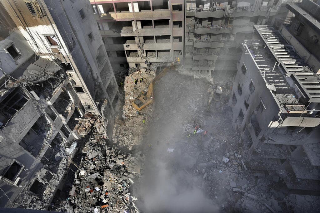 צילום: AP /Hussein Malla תקיפות בביירות, לבנון