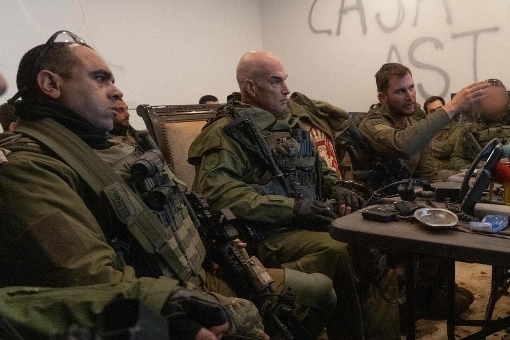 מפקד פיקוד הצפון האלוף אורי גורדין קיים הערכת מצב וסיור בדרום לבנון