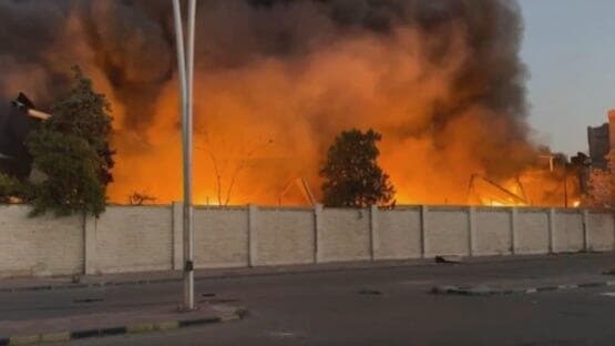 תיעוד התקיפה בדמשק תקיפה ישראלית ברובע הביטחוני של דמשק סוריה