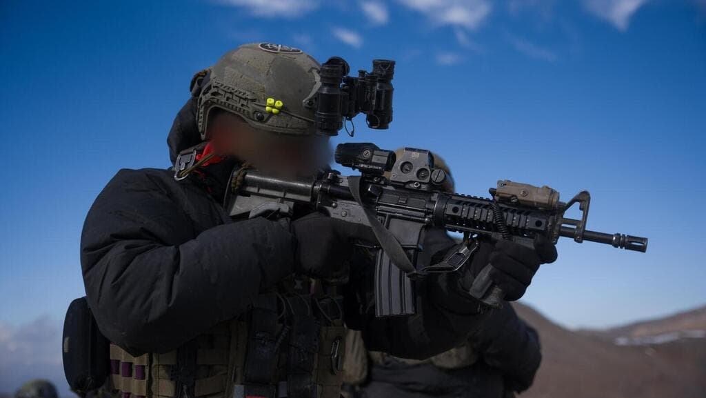 צילום: דובר צה"ל פשיטת כוחות יחידת שלדג בצק"ח ההרים (810) למרחב החרמון הסורי