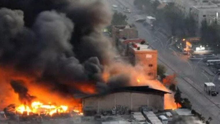 תקיפה ישראלית ברובע הביטחוני של דמשק סוריה