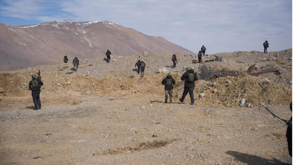 צילום: דובר צה"ל פשיטת כוחות יחידת שלדג בצק"ח ההרים (810) למרחב החרמון הסורי