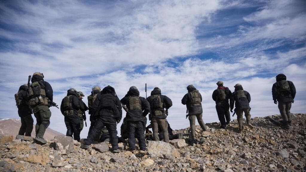 צילום: דובר צה"ל פשיטת כוחות יחידת שלדג בצק"ח ההרים (810) למרחב החרמון הסורי