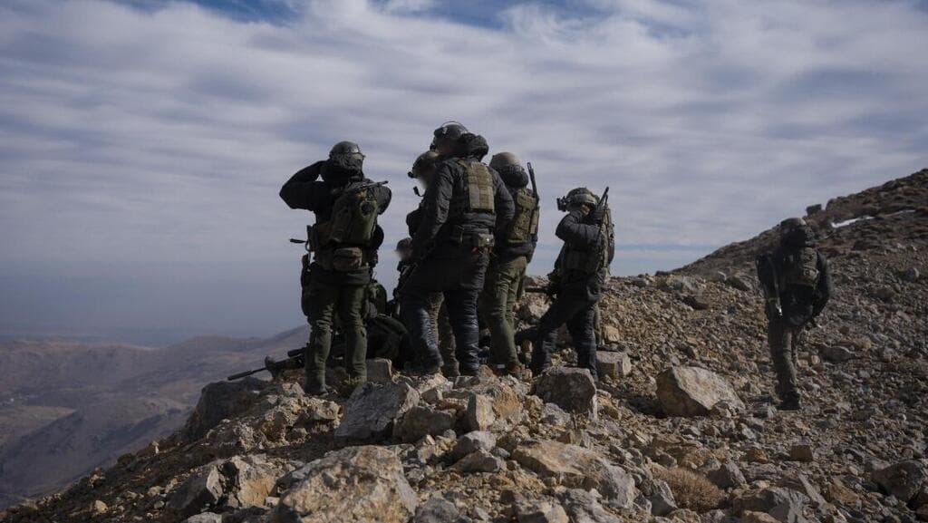 צילום: דובר צה"ל פשיטת כוחות יחידת שלדג בצק"ח ההרים (810) למרחב החרמון הסורי