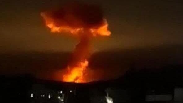 תקיפות באזור אל-קלמון בפרברי דמשק, סוריה