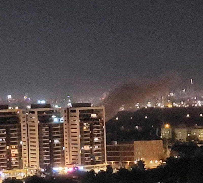 זירת נפילת הרסיס ברמת אפעל