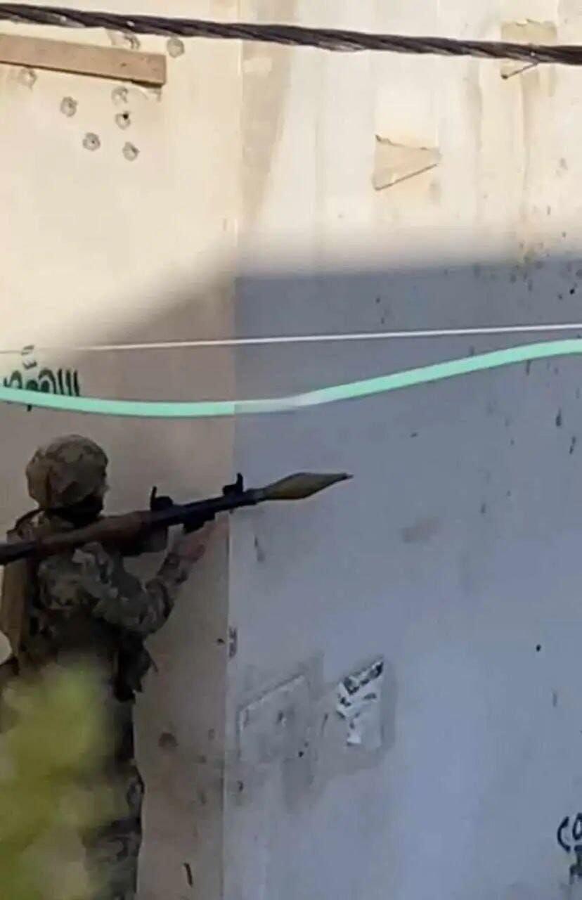 זיוף תמונות של אנשי המנגנונים של הרשות הפלסטינית עם RPG במבצע בגנין