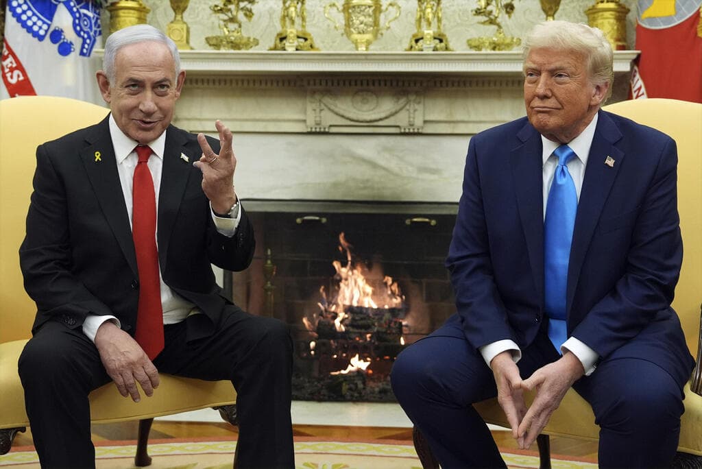 ראש הממשלה בנימין נתניהו נפגש עם נשיא ארה"ב דונלד טראמפ בבית הלבן