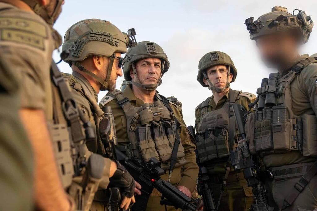 צילום: דובר צה"ל הרמטכ"ל אייל זמיר ברפיח, בצל החזרה ללחימה בעזה