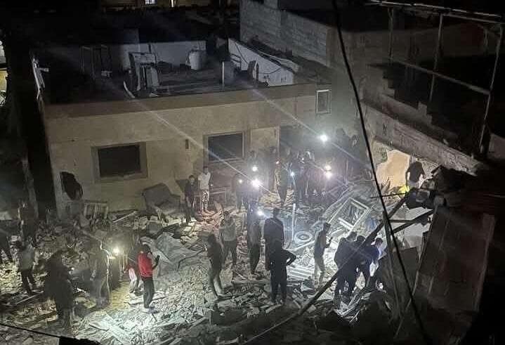תיעוד פלסטיני מהתקיפה האווירית של חיל האוויר צה״ל תוקף ברצועת עזה