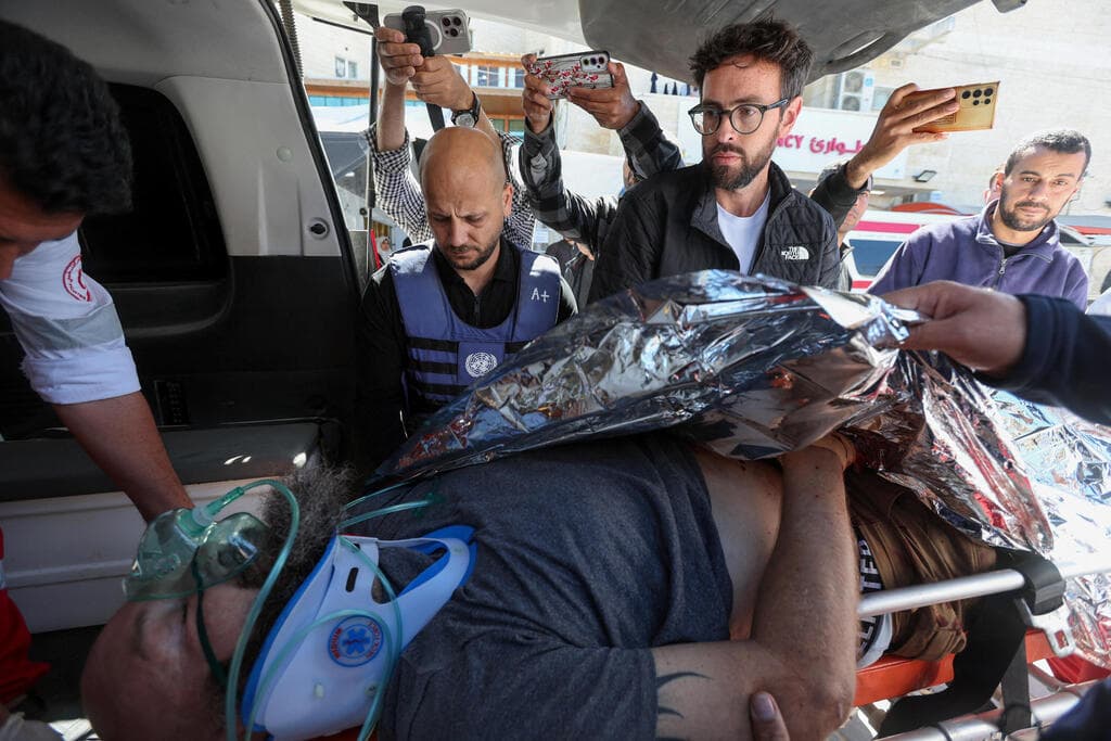 פינוי עובדי האו"ם שנפצעו בהתקפה בעיר עזה