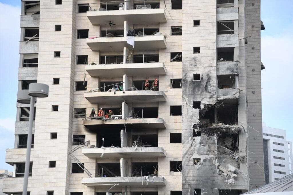 זירת הפגיעה בפתח תקווה
