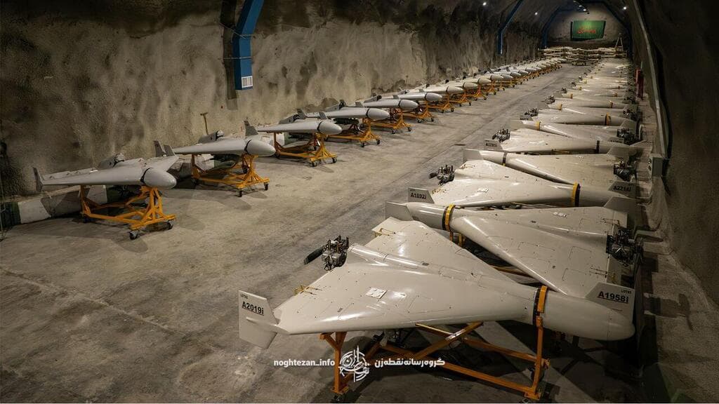 "עיר הכטב"מים", בסרטון תעמולה איראני מהשנה שעברה
תמונות חדשות של מנהרות הכטב"מים של חיל האוויר של משמרות המהפכה