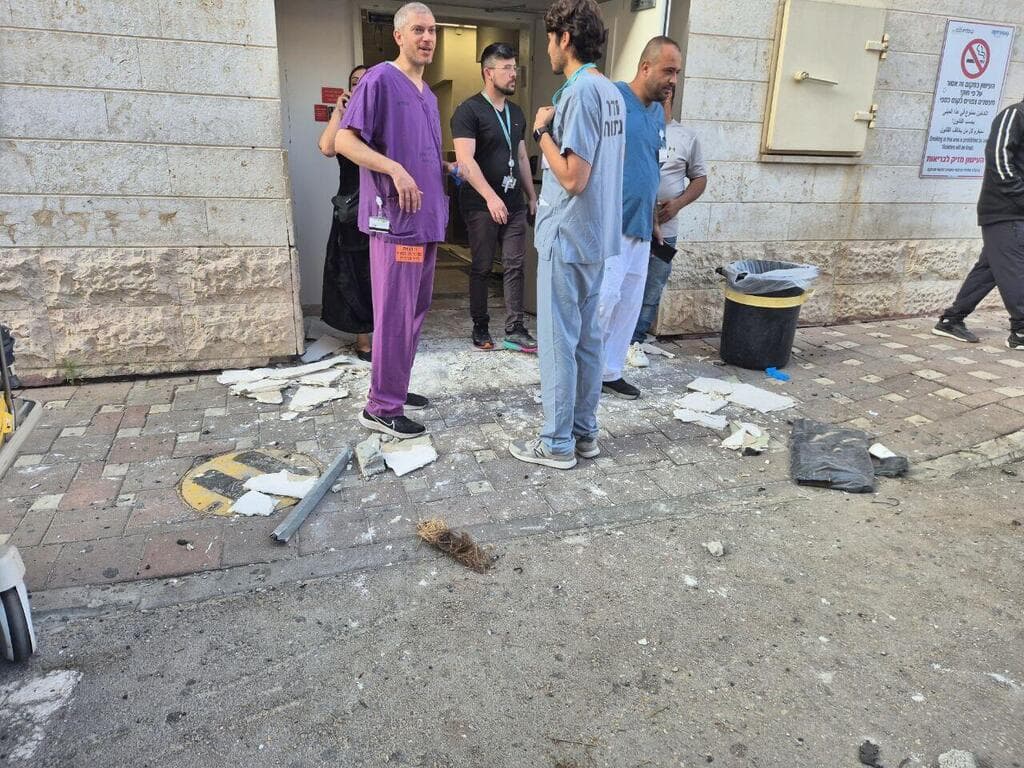 נפילה בסורוקה  בעקבות שיגור מאיראן