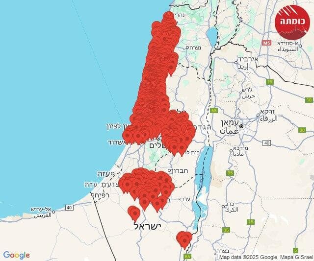 אזעקות ברחבי הארץ בעקבות ירי מאיראן