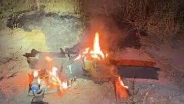 חלקי הכטב"ם מאיראן שיורט בעמק המעיינות