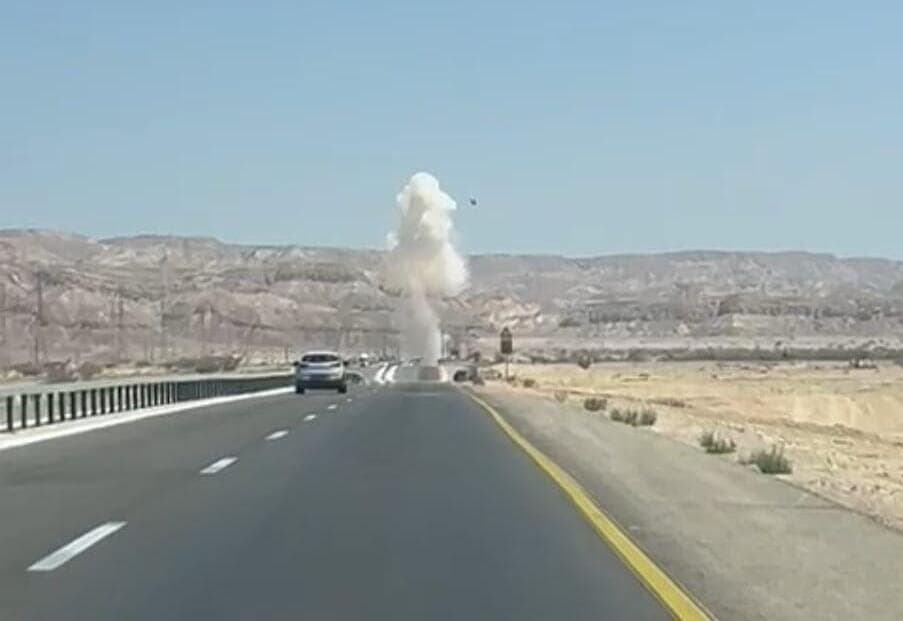 הכטב"ם האירני שיורט בחבל אילות, הערבה 