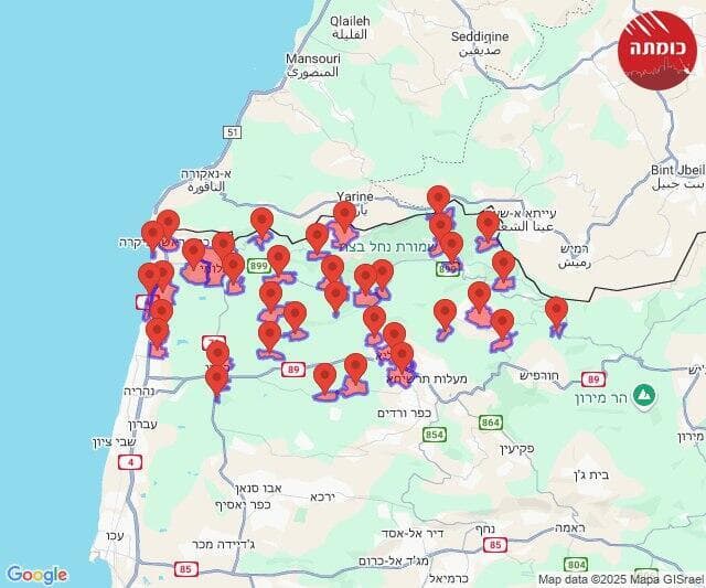 אזעקות בצפון הארץ 