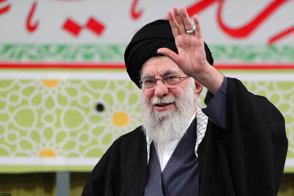 צילום: AFP PHOTO / HO / KHAMENEI.IR טהרן איראן עלי חמינאי נאום