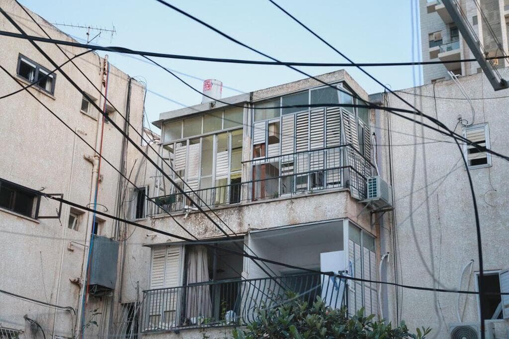 צילום: דנה קופל זירת הנפילה ברמת גן