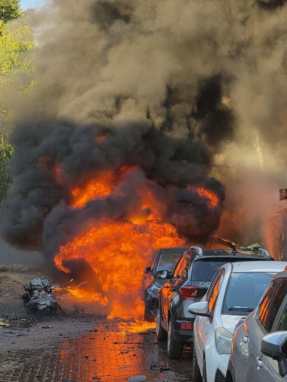 זירת הנפילה בראש העין (צילום: שימוש לפי סעיף 27א בחוק זכויות יוצרים) זירת הנפילה בראש העין