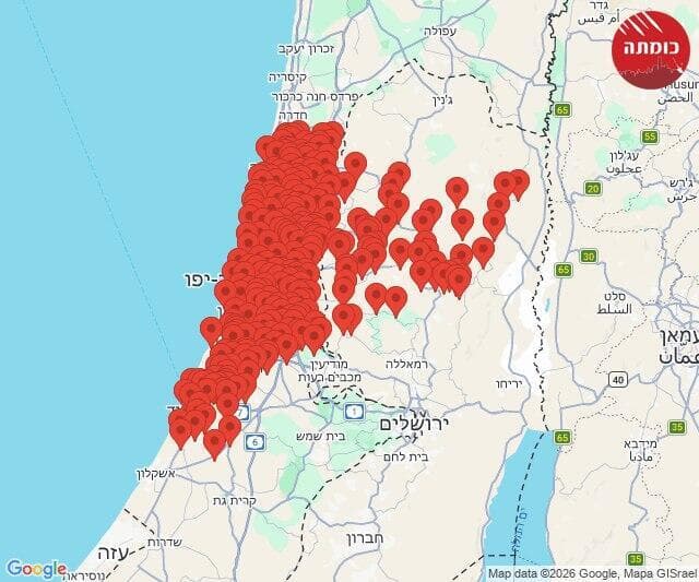 זירת נפילת רסיס בשטח פתוח בגליל