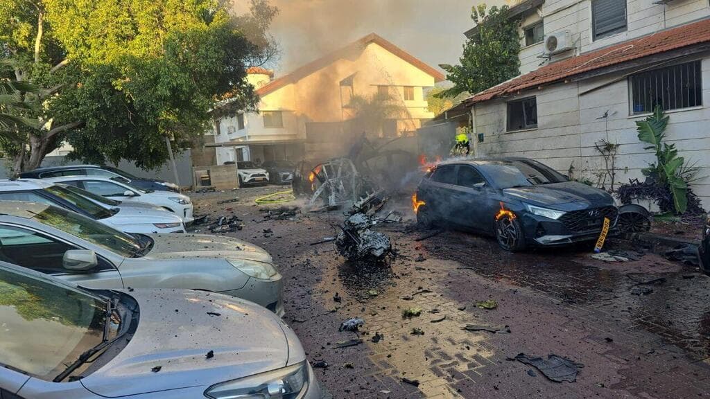 צילום: דוברות עיריית ראש העין זירת הנפילה בראש העין