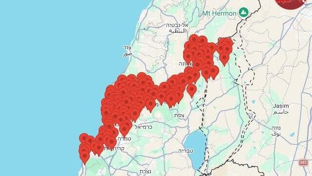  אזעקות בצפון 