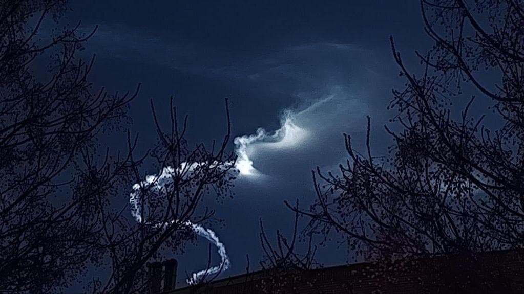 תיעוד מהשיגורים האיראניים הערב שיגורים איראנים