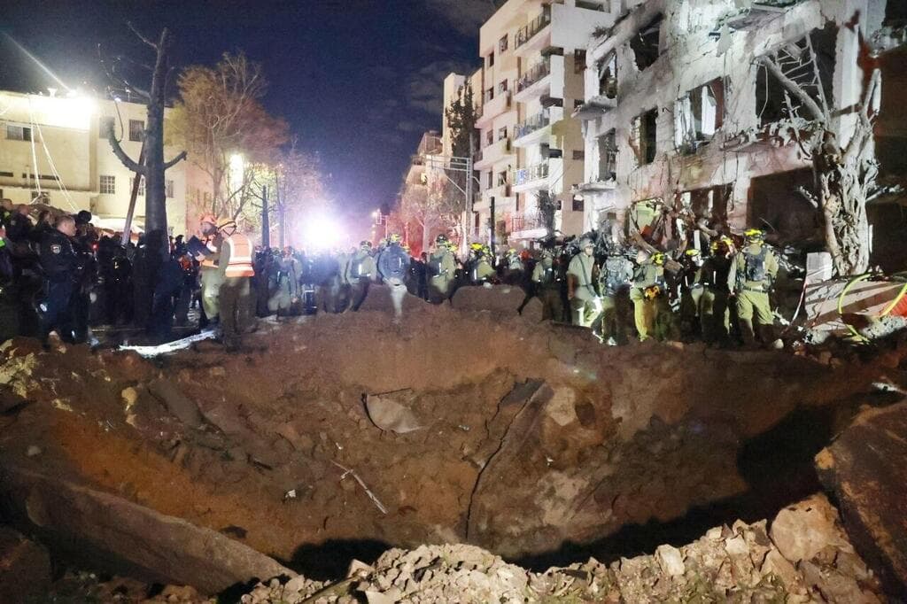 זירת הנפילה בתל אביב