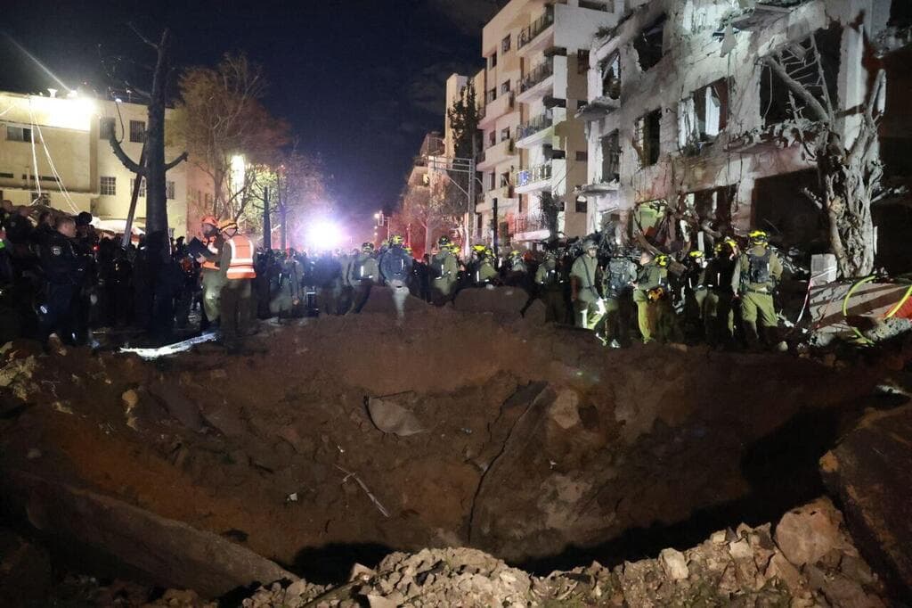 זירת הנפילה בתל אביב