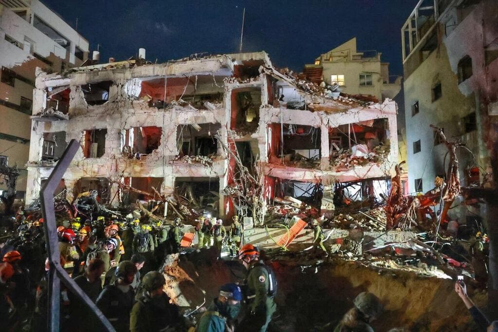 זירת הנפילה בתל אביב