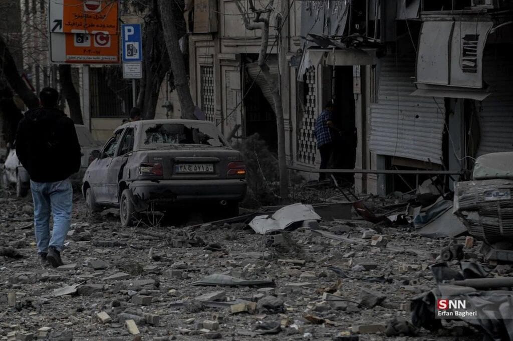 הרס התקיפות בטהרן