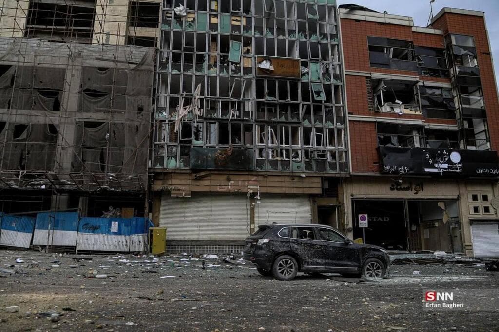 הרס התקיפות בטהרן