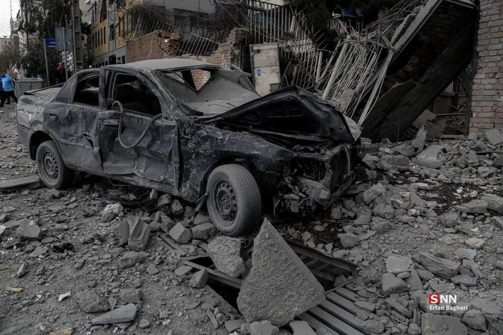 הרס התקיפות בטהרן