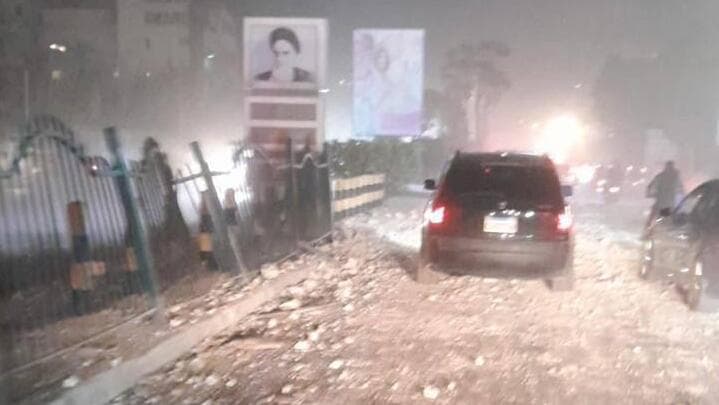 כביש נמל התעופה בביירות לאחר התקיפות כביש שדה"ת בביירות לאחר התקיפות