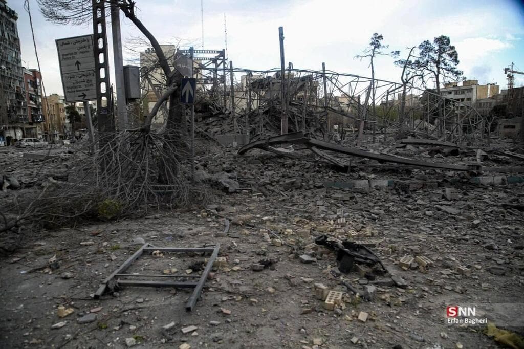 הרס התקיפות בטהרן