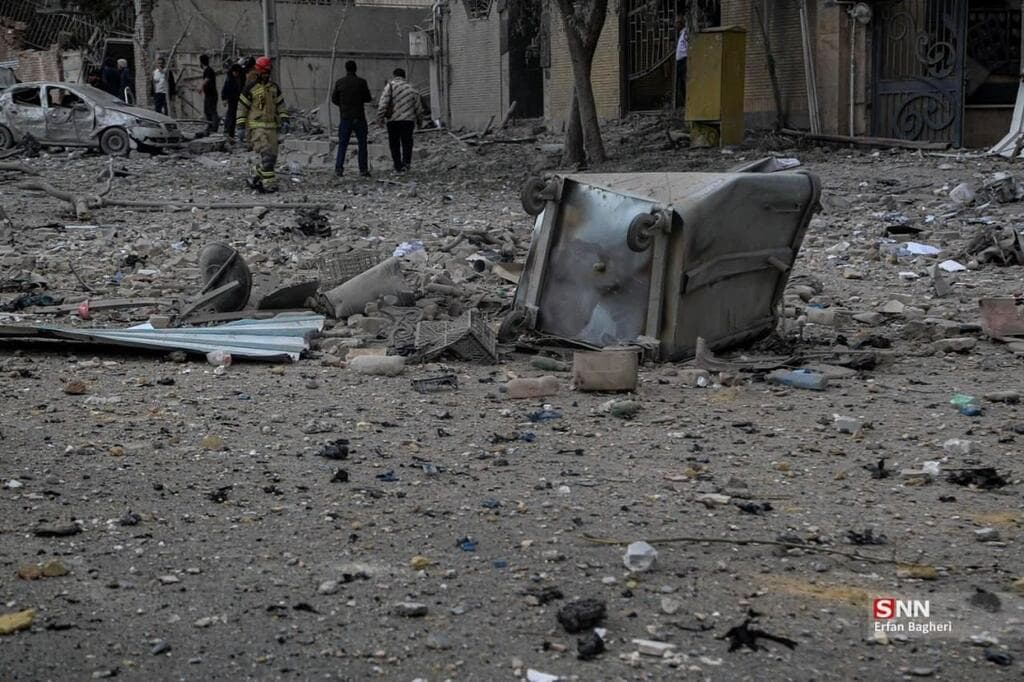 הרס התקיפות בטהרן