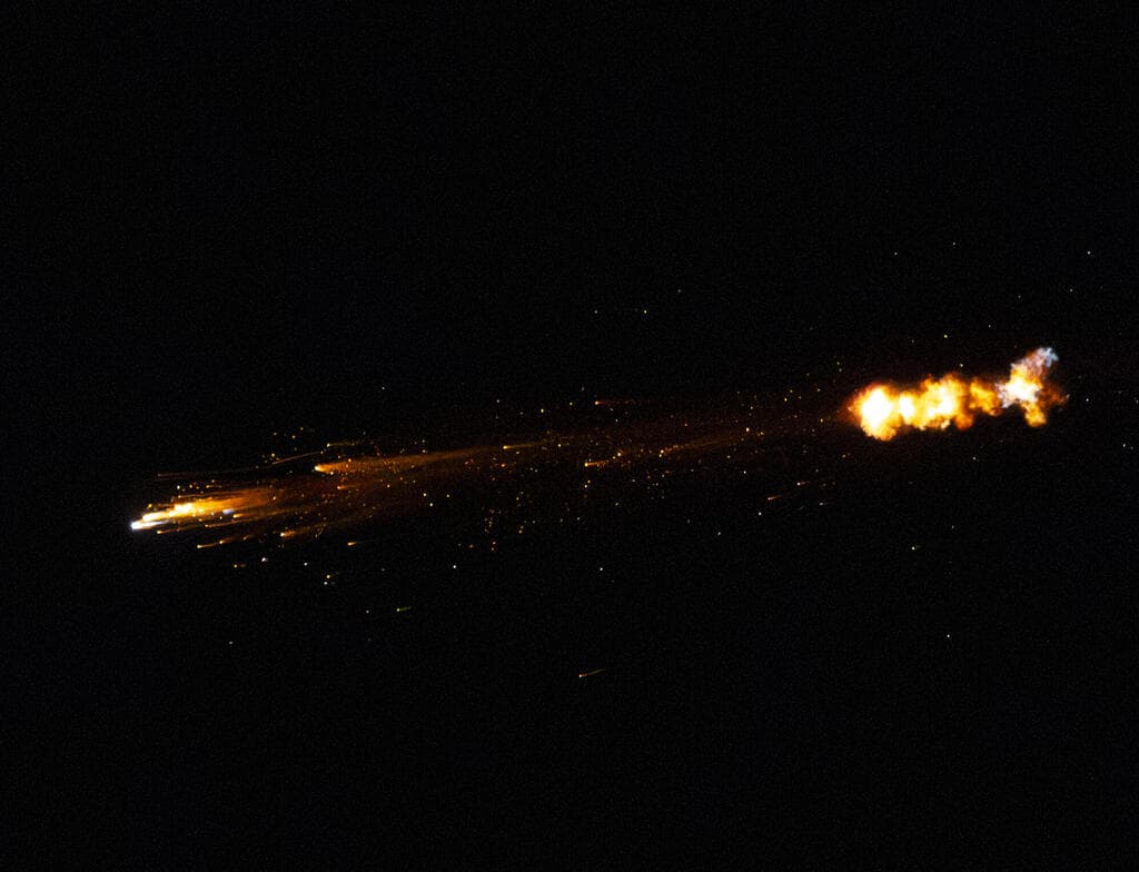 יירוט בשמי הקריות (צילום: גיל נחושתן) יירוט בשמי הקריות