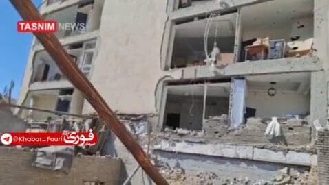 תיעוד הנזק מהתקיפות בטהרן נזקי התקיפה בטהרן