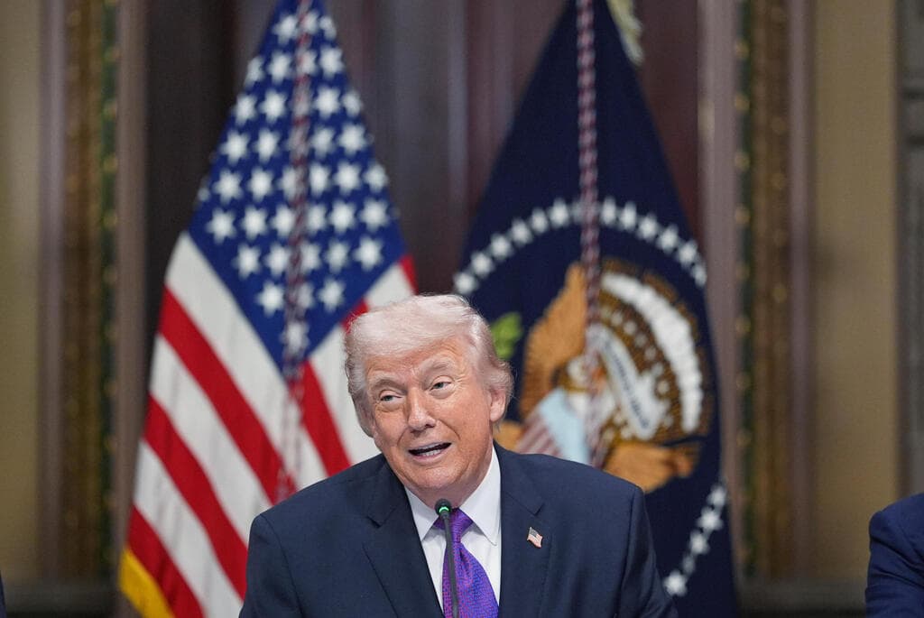 דונלד טראמפ נואם הבית הלבן וושינגטון